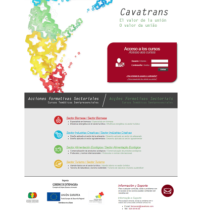 ejemplo 5 de plataforma de teleformación personalizada para cliente