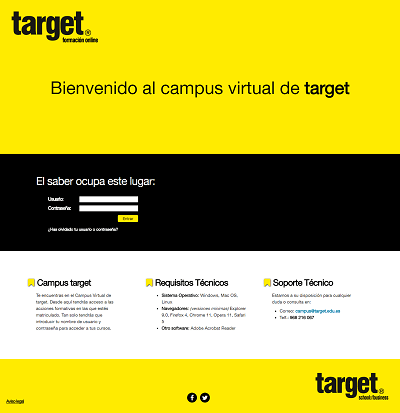 ejemplo 7 de plataforma de teleformación personalizada para cliente